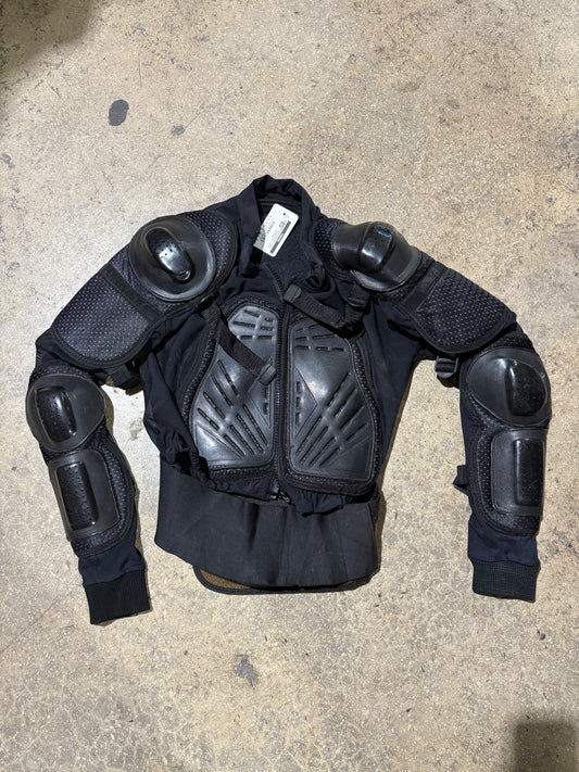 Motocross Body Armor Padded Jacket - Black Size Small