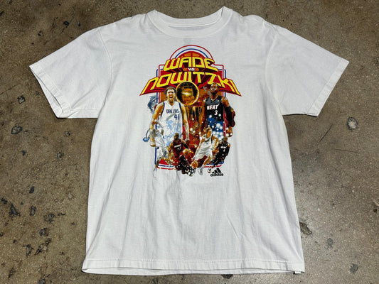 2006 Adidas Wade Vs. Dirk Finals Tee - White Size XL