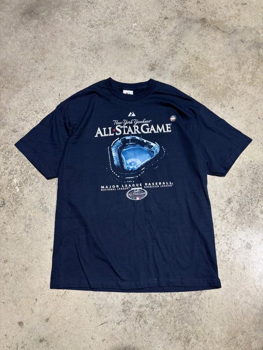 2008 Majestic NY Yankees All Star Game Tee - Navy Size XL