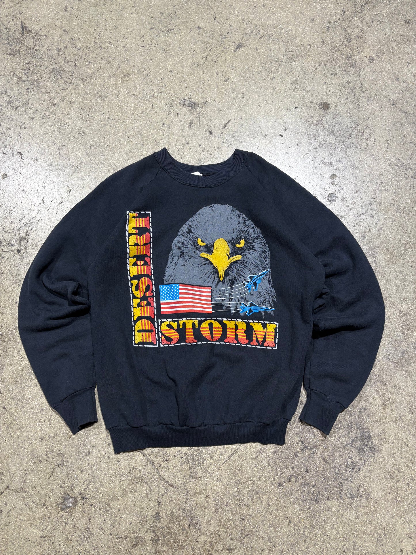 Operation Desert Storm Eagle Sweatshirt - Black Size Large