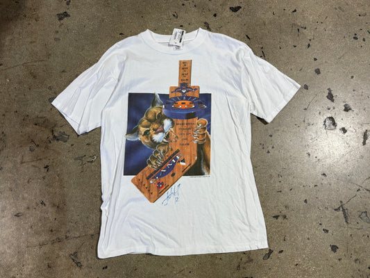 1993 Florida Panthers Opening Night Tee - White Size Large