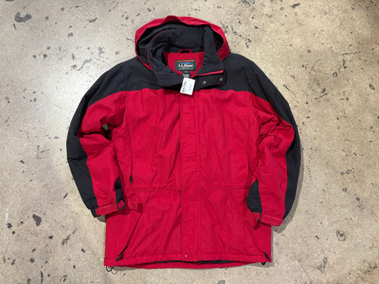 90s LL Bean Jacket - Red Size Medium