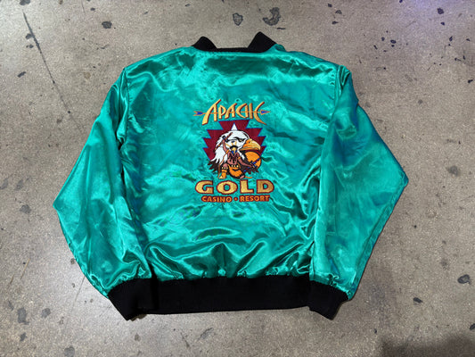 Apache Gold Resort Reversible Satin Jacket Size XL
