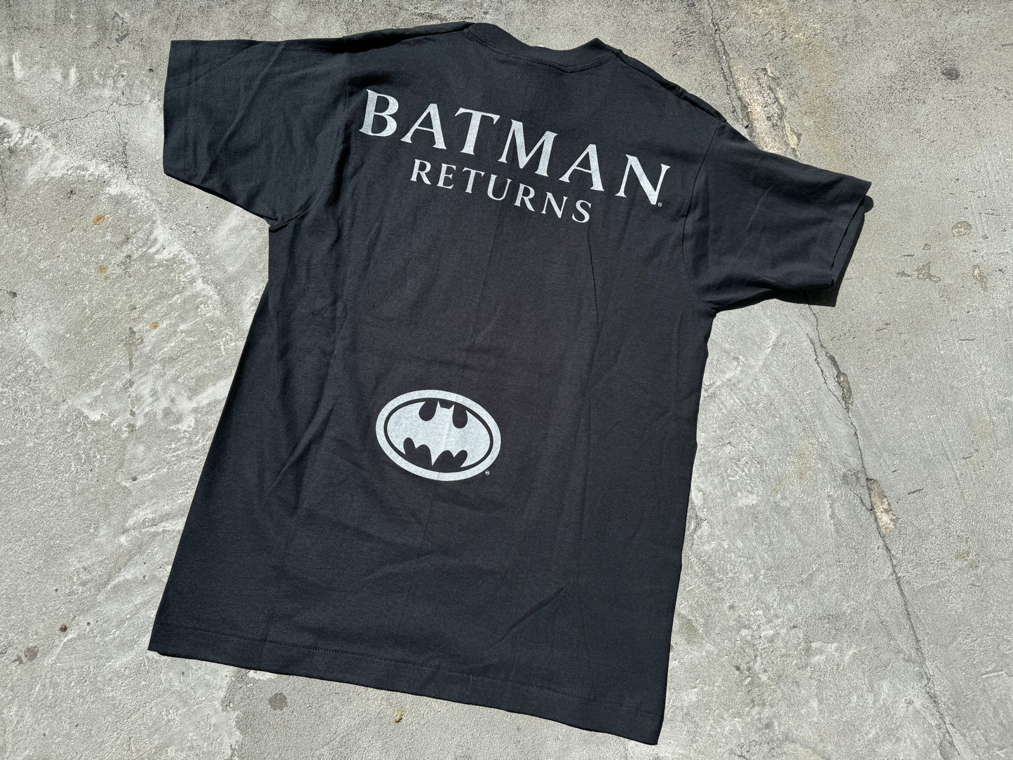 1992 Batman Returns Tee - Black Size Large