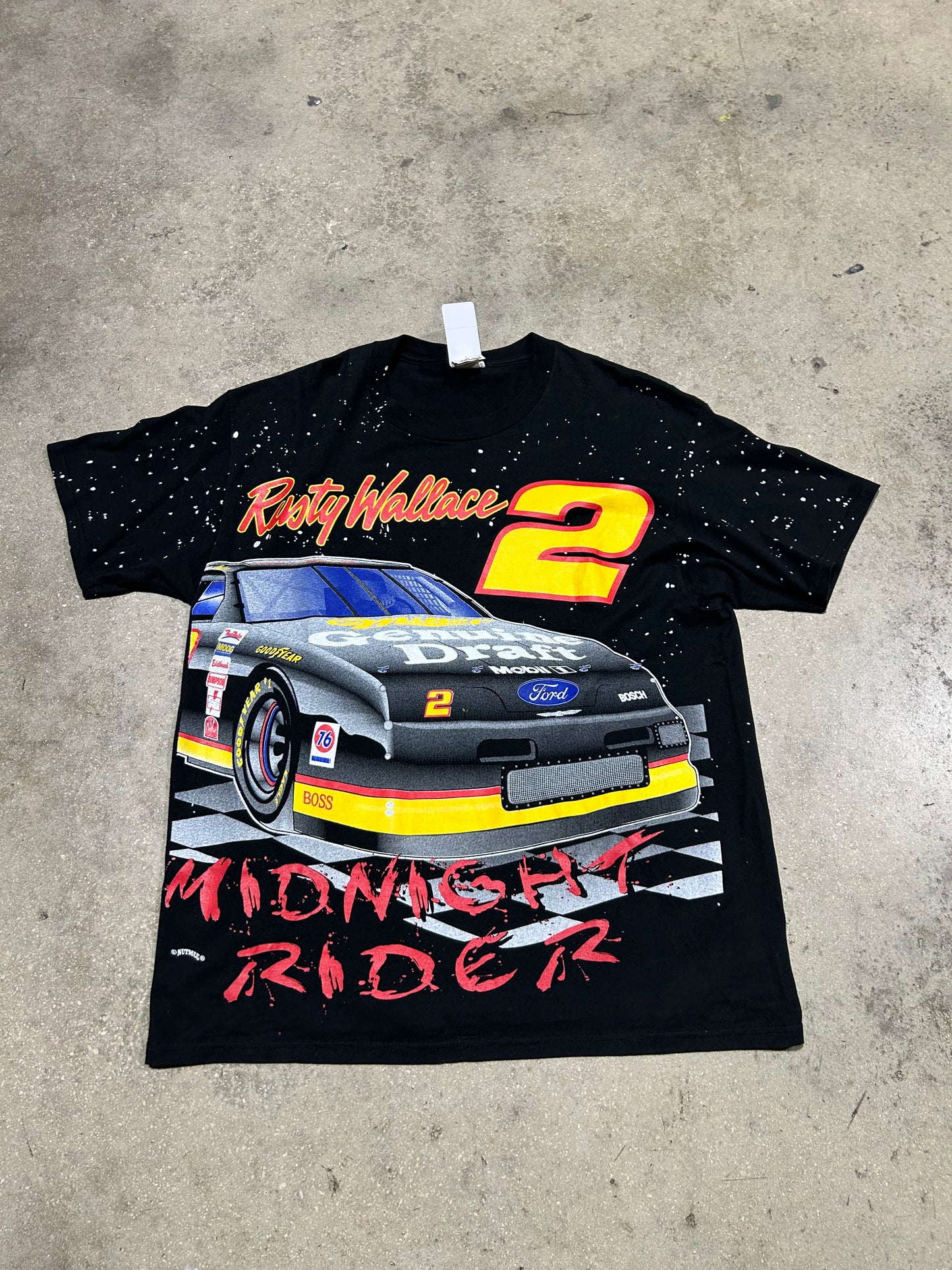 Rusty Wallace #2 Racing Tee - AOP/Black Size XL