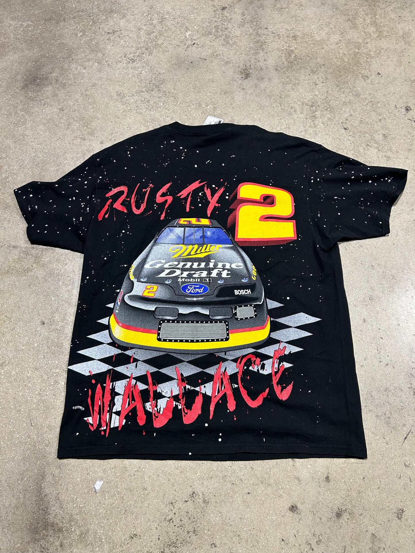 Rusty Wallace #2 Racing Tee - AOP/Black Size XL