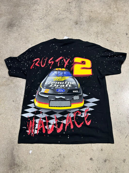 Rusty Wallace #2 Racing Tee - AOP/Black Size XL