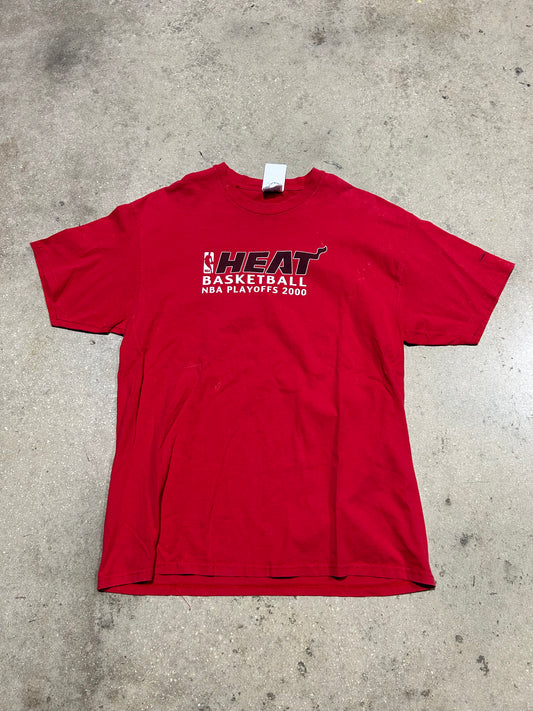 2000 Miami Heat Playoff Tee - Red Size XL