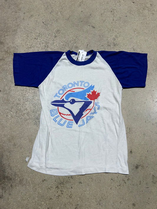 Toronto Blue Jays Tee - White/Blue Size Medium