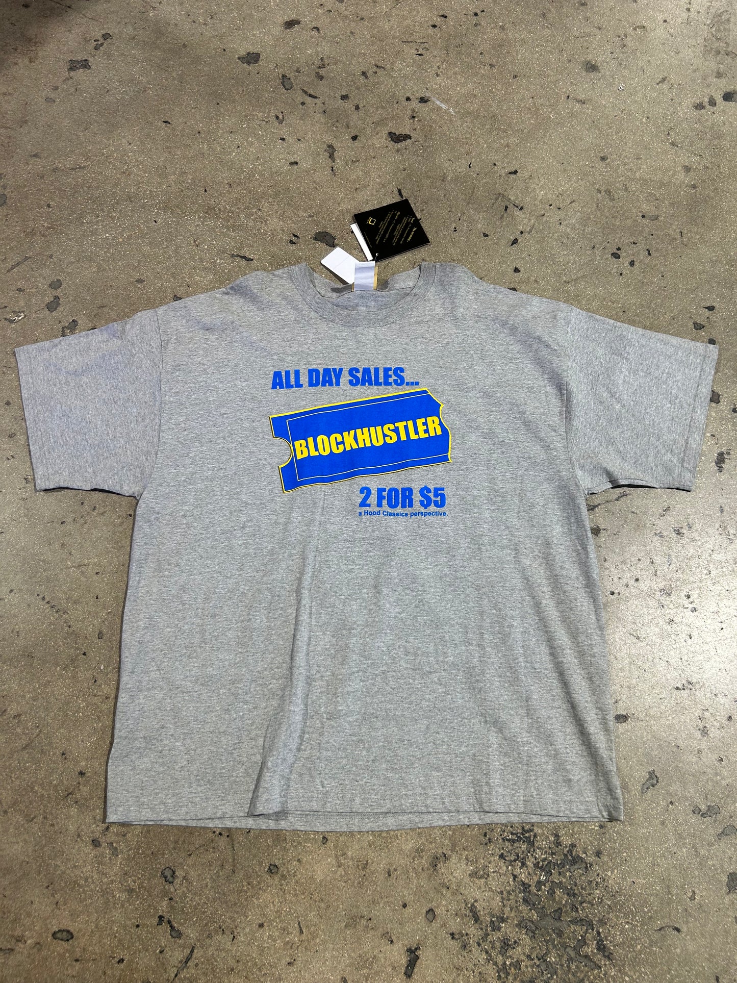 BlockHustler Tee - Grey Size XXXXL