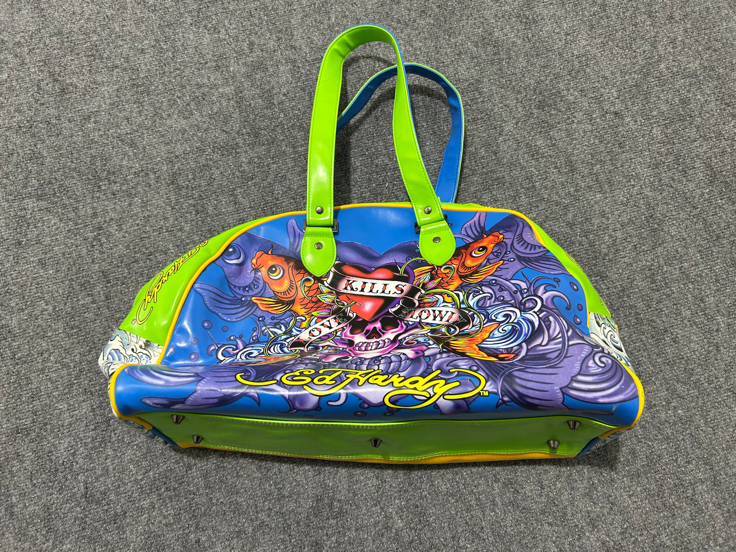 Ed Hardy Bowling Bag - Green/Blue