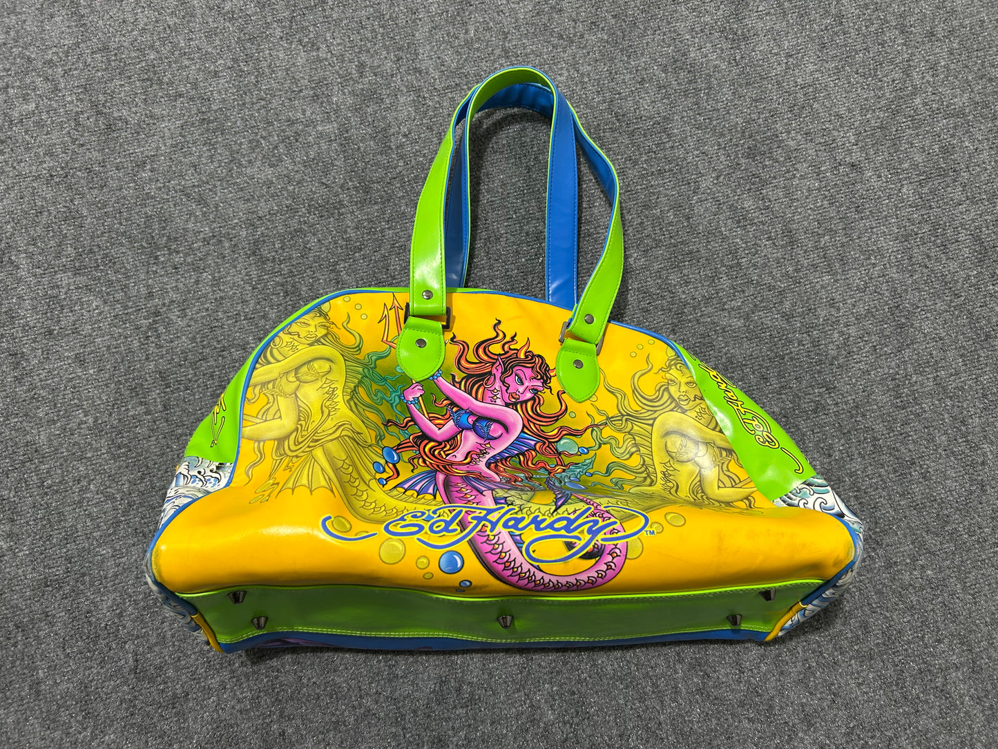 Ed Hardy Bowling Bag - Green/Blue