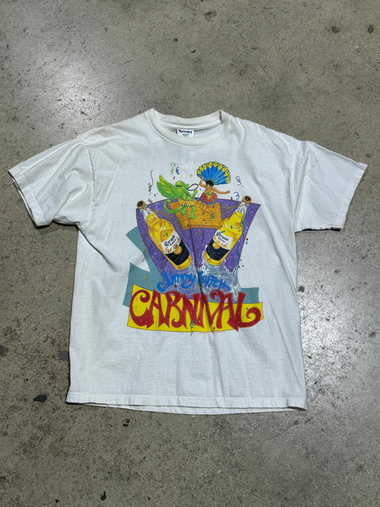 1998 Jimmy Buffett Carnival Tour Tee - White Size XL