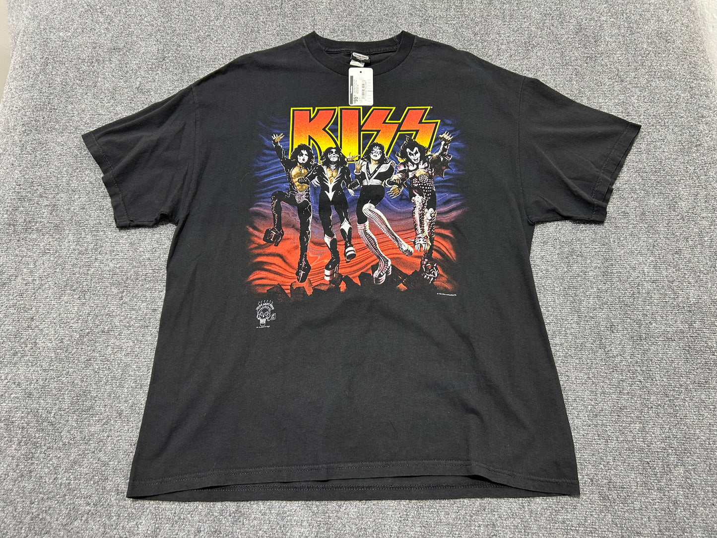 1996 Kiss 20 Years Of Destruction Tour Tee - Black Size 2XL