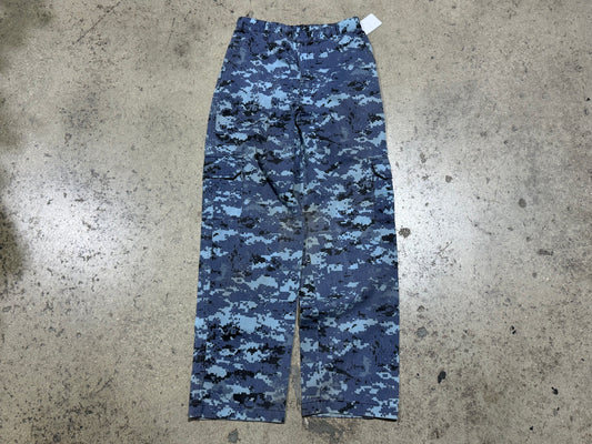 Digi Camo Cargo Pants - Faded Blue Size 28x30