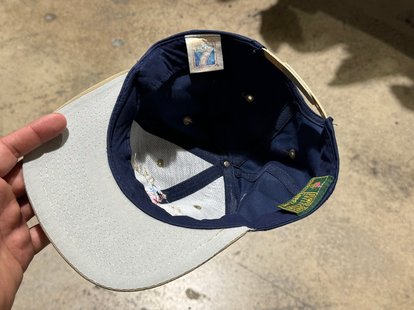 1996 Atlanta Olympics Snapback Hat - Navy/Khaki