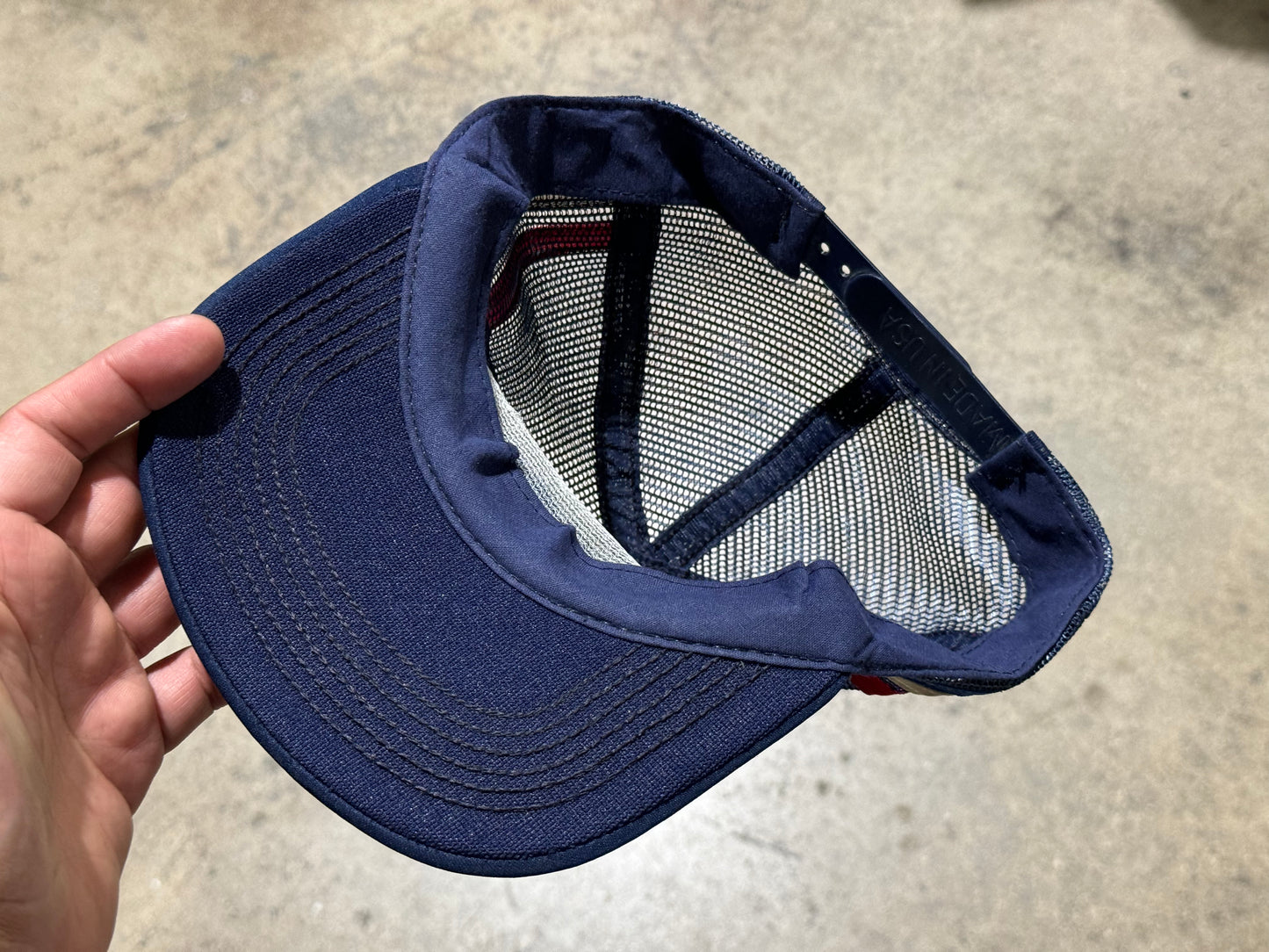 USA Flag Eagle Run or Burn Hat - Navy