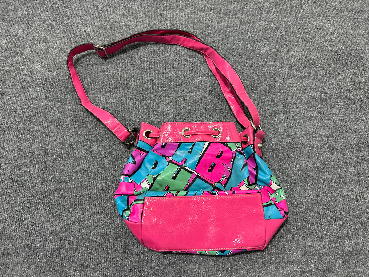 Baby Phat Spellout Purse - Pink/Blue