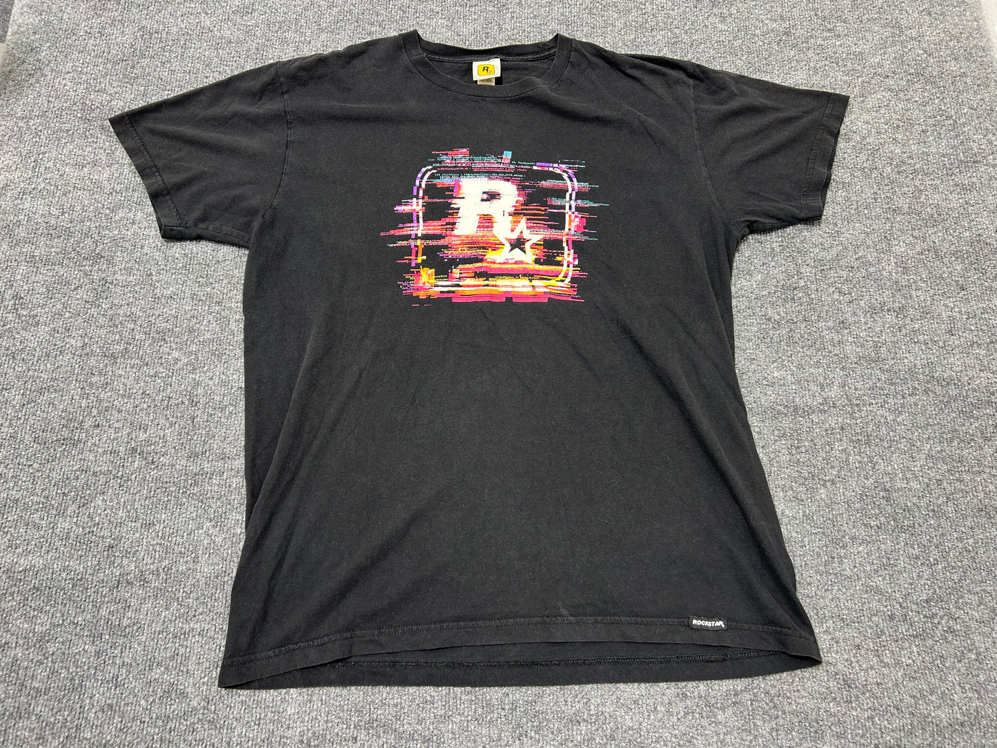 Rockstar Logo Tee - Black Size Large