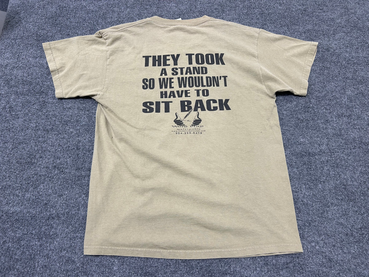 Coretta Scott King & Rosa Parks Tee - Khaki Size Large
