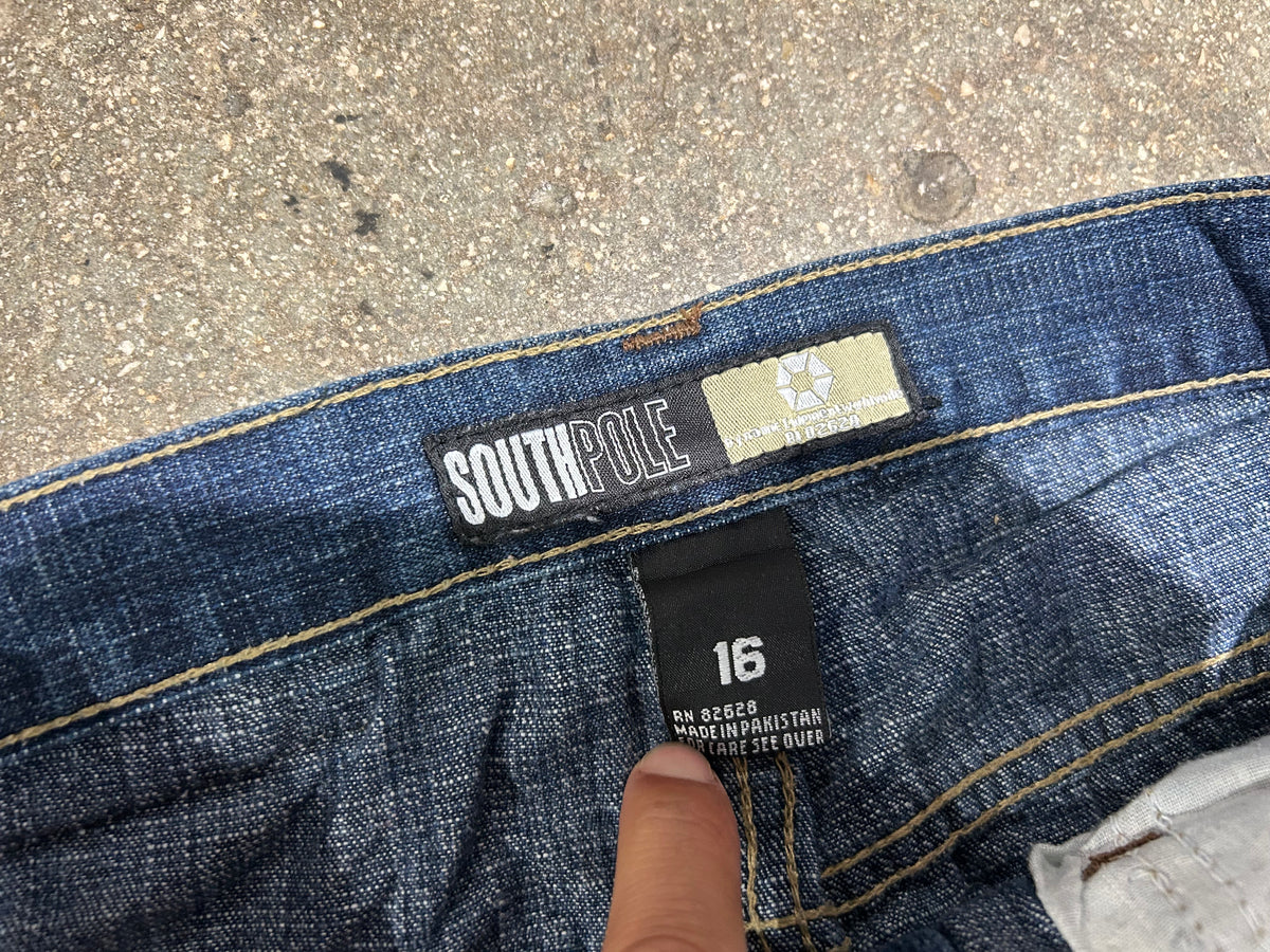 SouthPole Pocket Hit Jeans - Navy Size 16