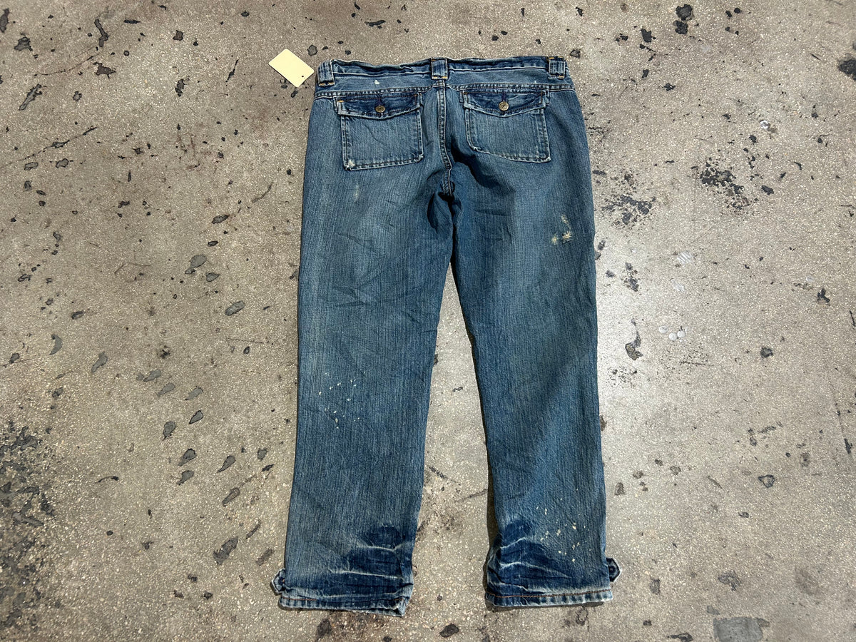 WMNS Distressed Polo Ralph Lauren Jeans - Blue size 10