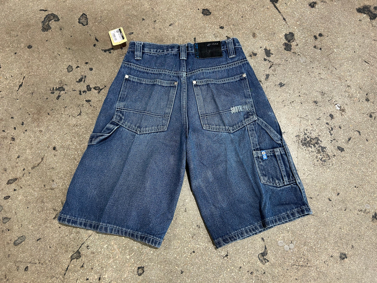 SouthPole Carpenter Denim Shorts - Blue size 16