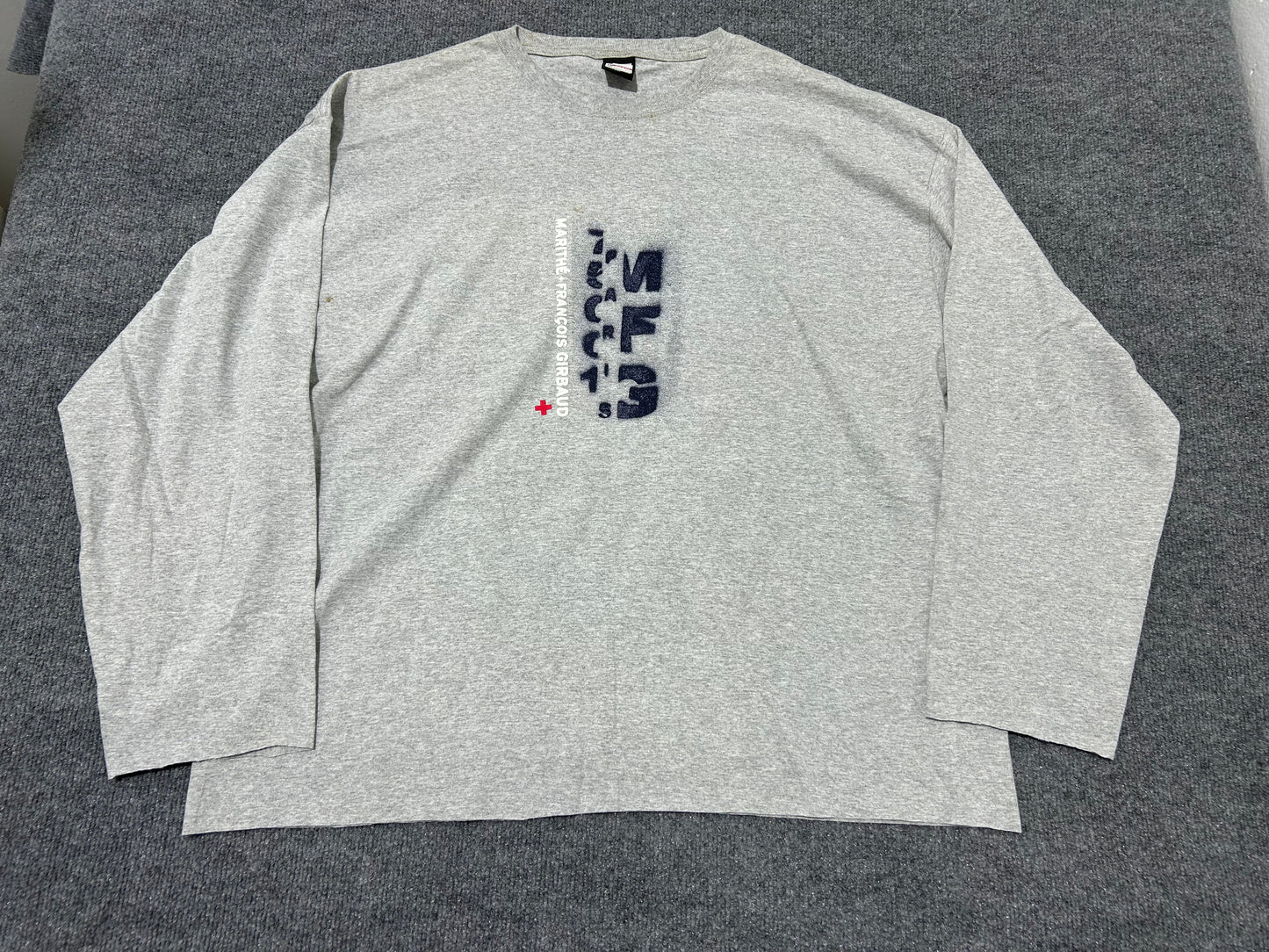Marithe Francois Girbaud Long Sleeve Tee - Gray Size XXL