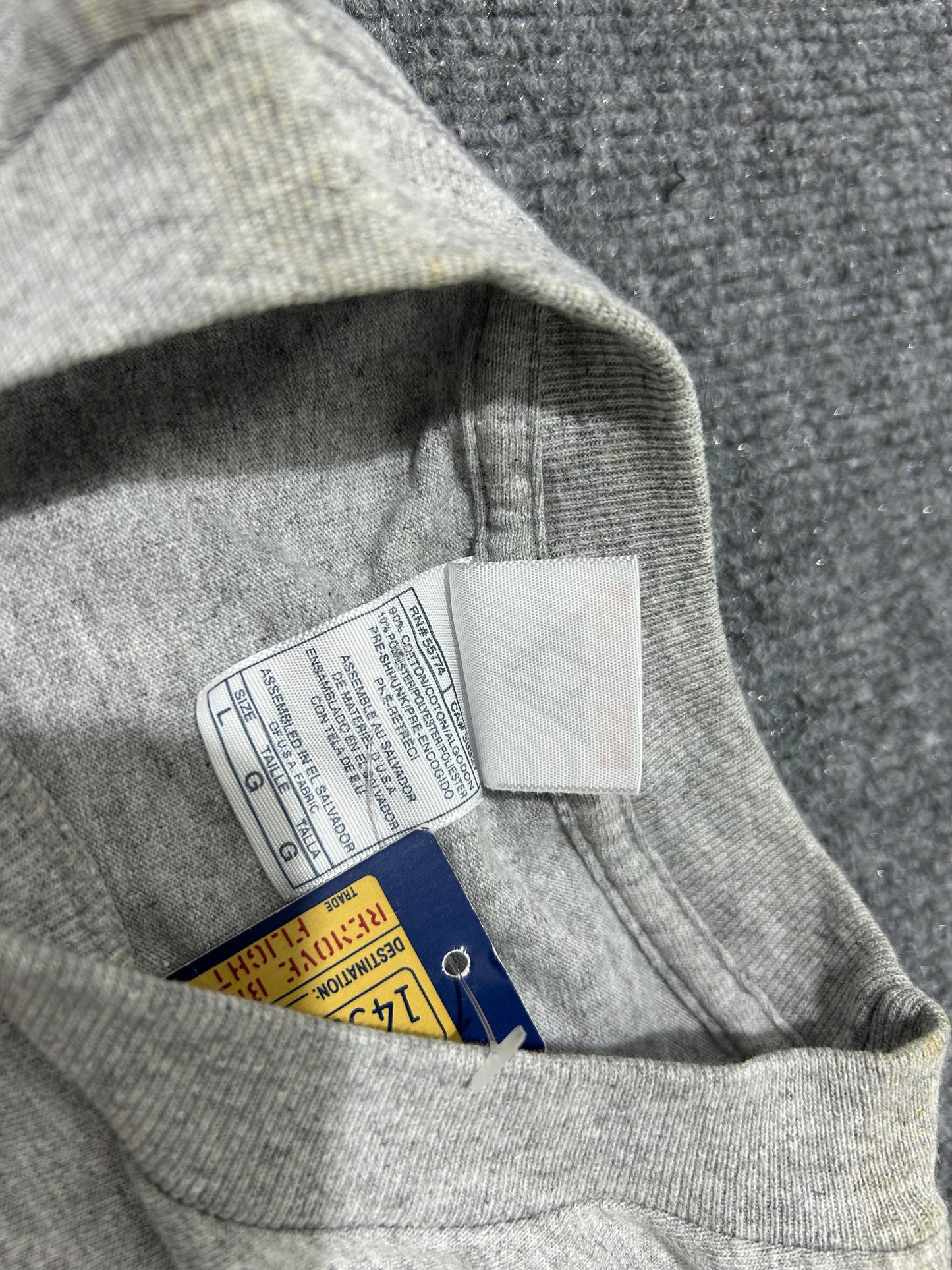 Garfield Some Call It Laziness Cut Off Tee - Gray Size Large