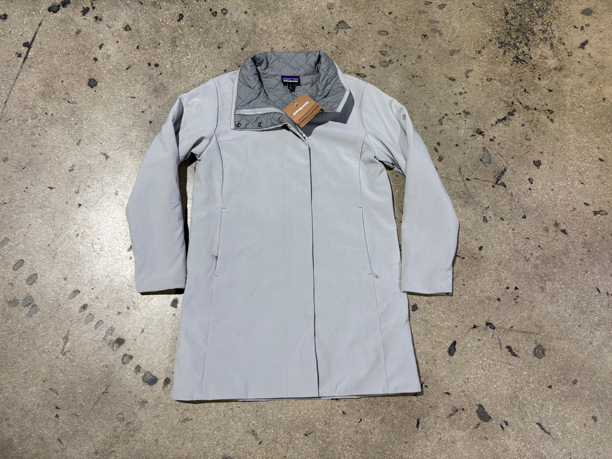 Womens Patagonia Sidesend Parka Jacket - Grey Size Medium