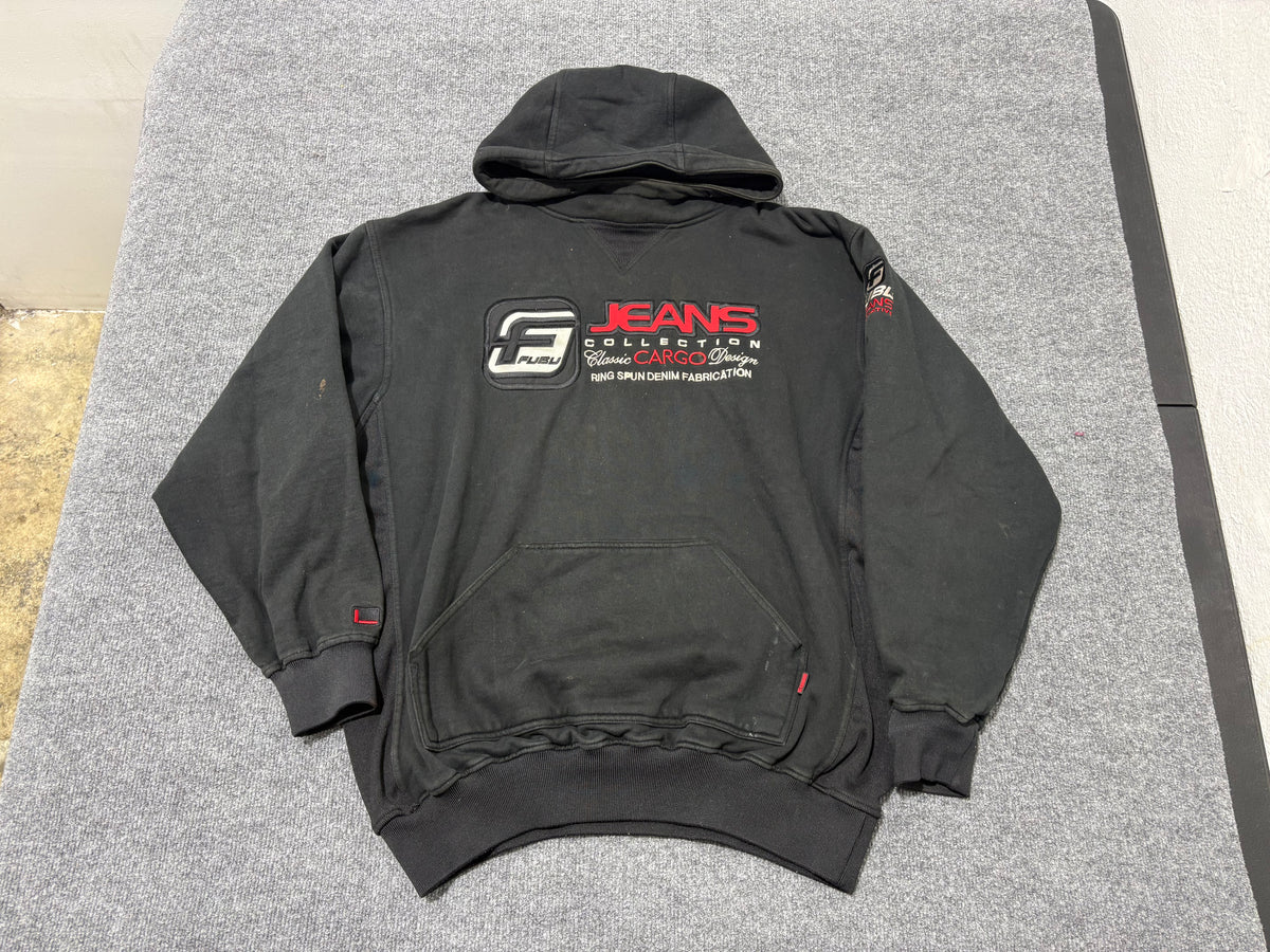 Fubu Jeans Collection Hoodie - Black Size Large