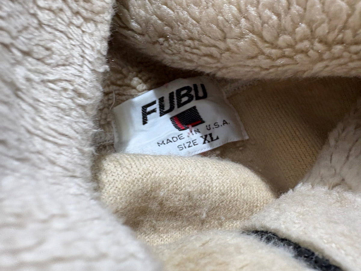Fubu Collection Fleece Jacket - Beige Size XL